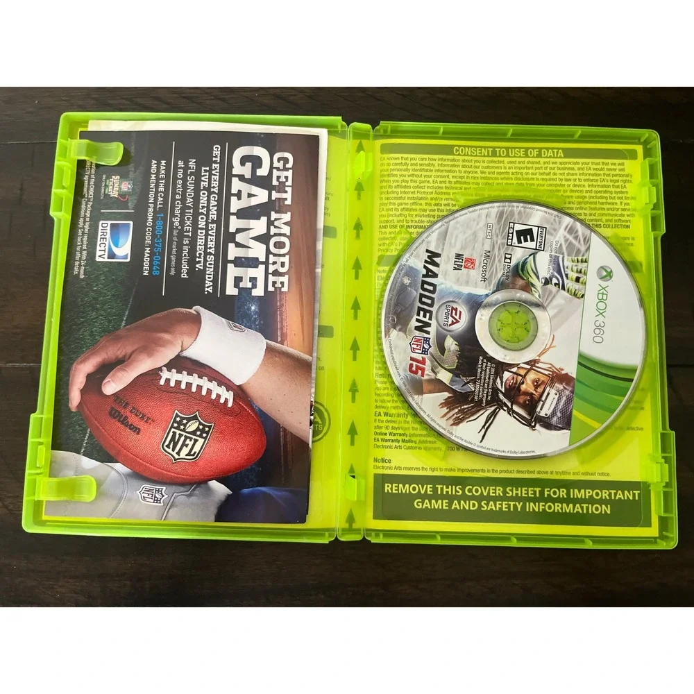Madden NFL 15 Xbox 360 EA Sports Football Video Game Richard Sherman Cover